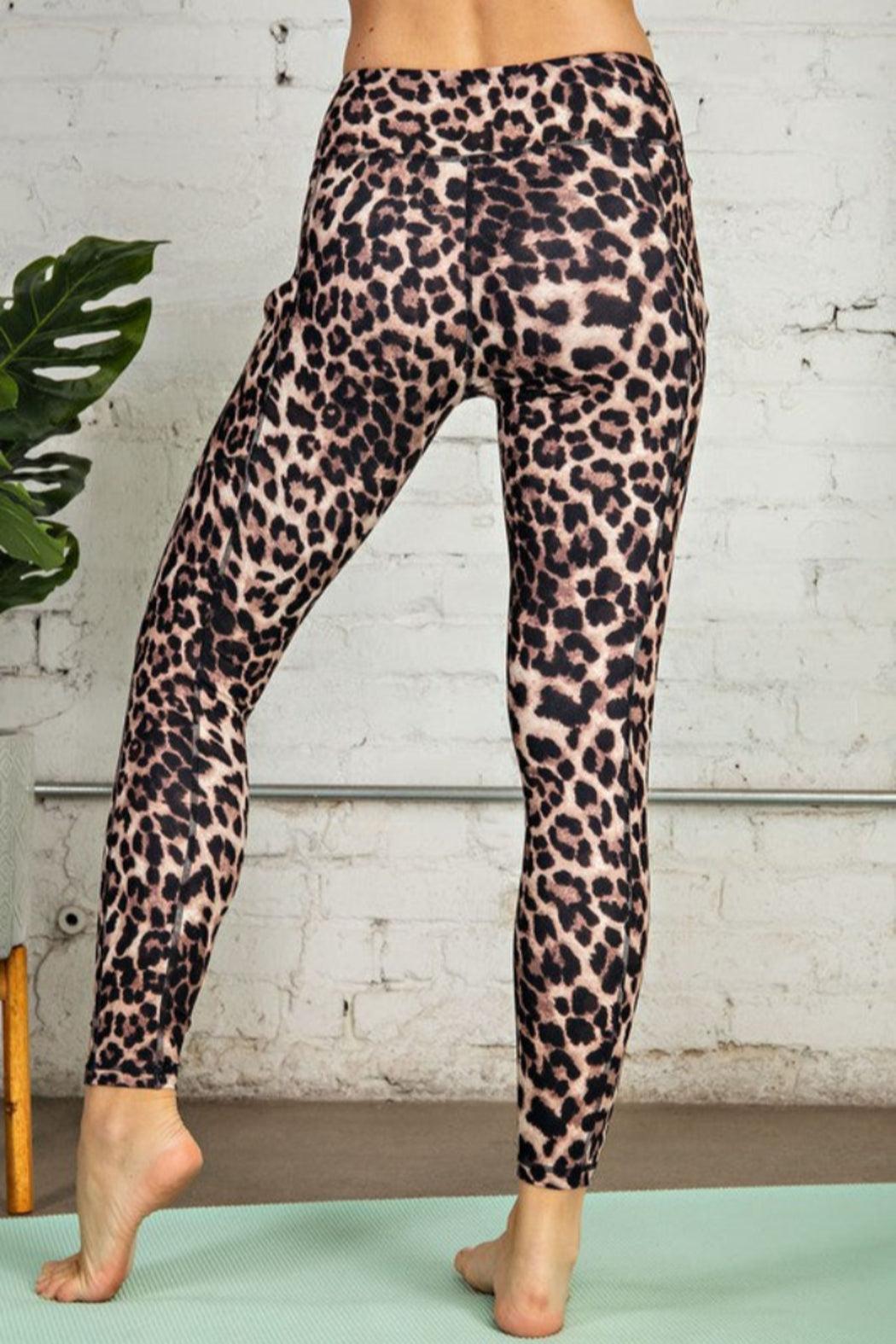 Animal Printed Leggings With Side Pockets Product Image