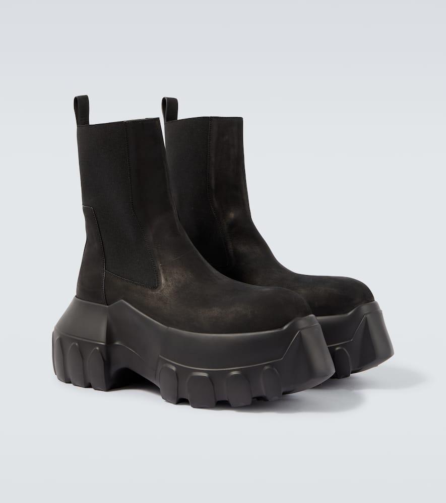 Black Hollywood Beatle Mega Tractor Chelsea Boots Product Image