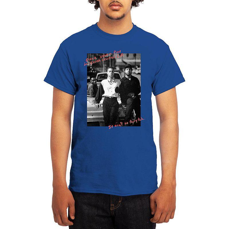 Men's Boyz N' The Hood Once Upon A Time Black & White Script Tee, Boy's, Size: Small, Royal Blue Product Image