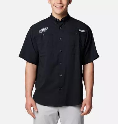 Columbia Mens PFG Tamiami Short Sleeve Shirt - Philadelphia Eagles- Product Image