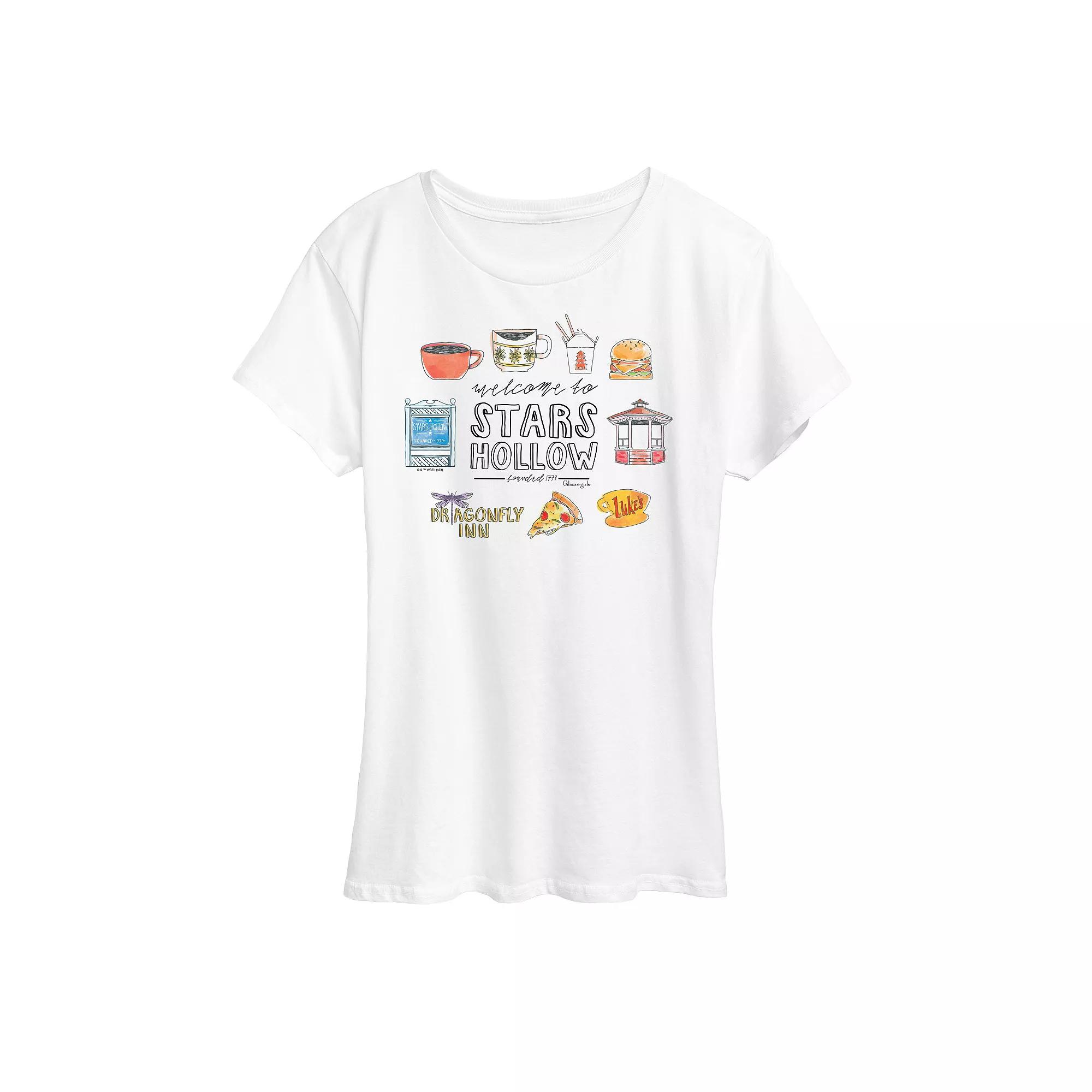 Women's Gilmore Girls Stars Hollow Grid Graphic Tee, Girl's,  Product Image