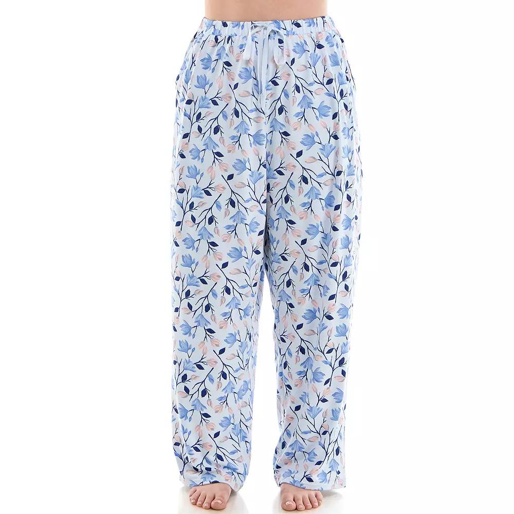 Plus Size Croft & Barrow® Cozy Luxe Pajama Pants, Women's, Size: 1XL, Darla Floral Product Image