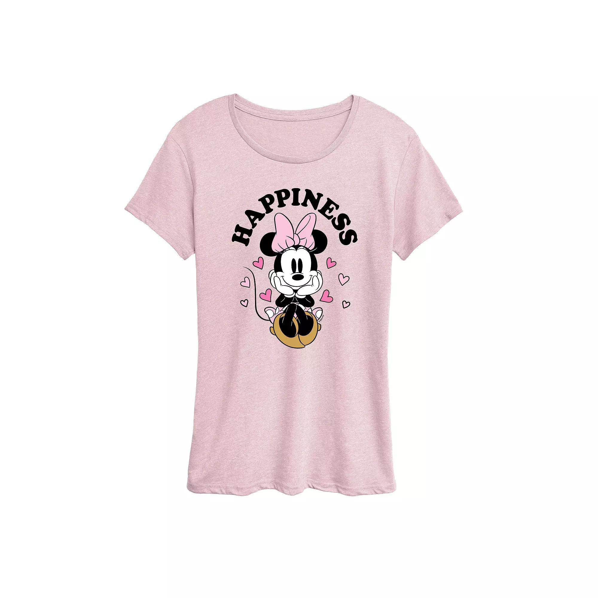 Disney's Minnie Mouse Women's Happiness Graphic Tee,  Product Image