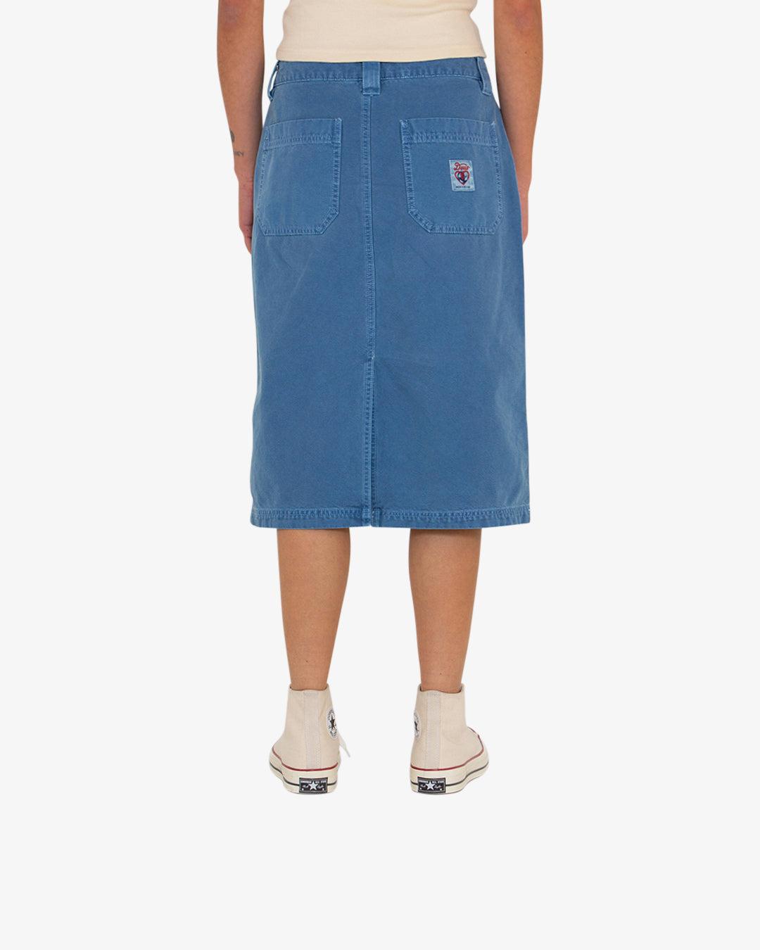 Canvas Irene Skirt - Overdyed Light Indigo Product Image