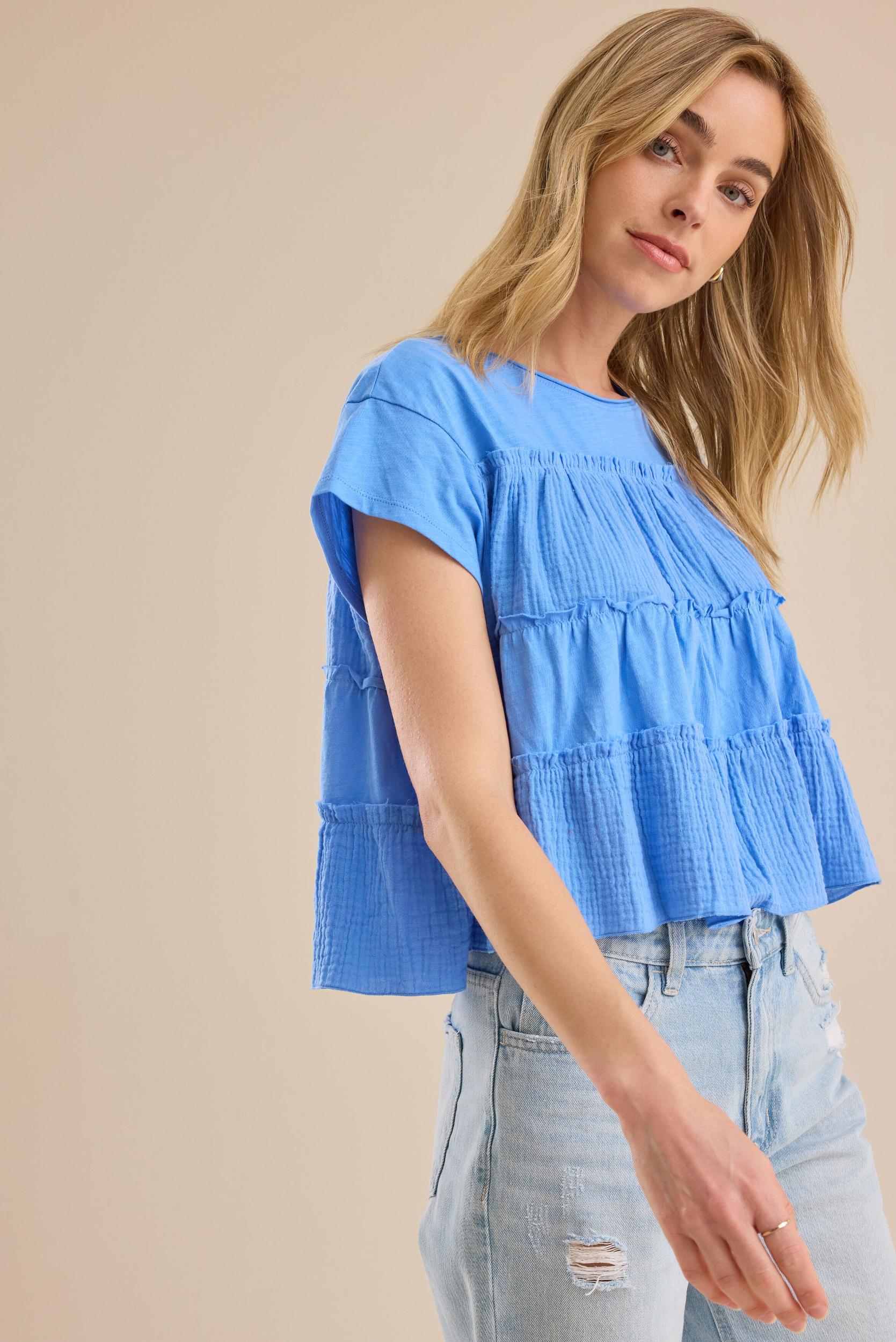 Rebecca Tiered Babydoll Top Product Image