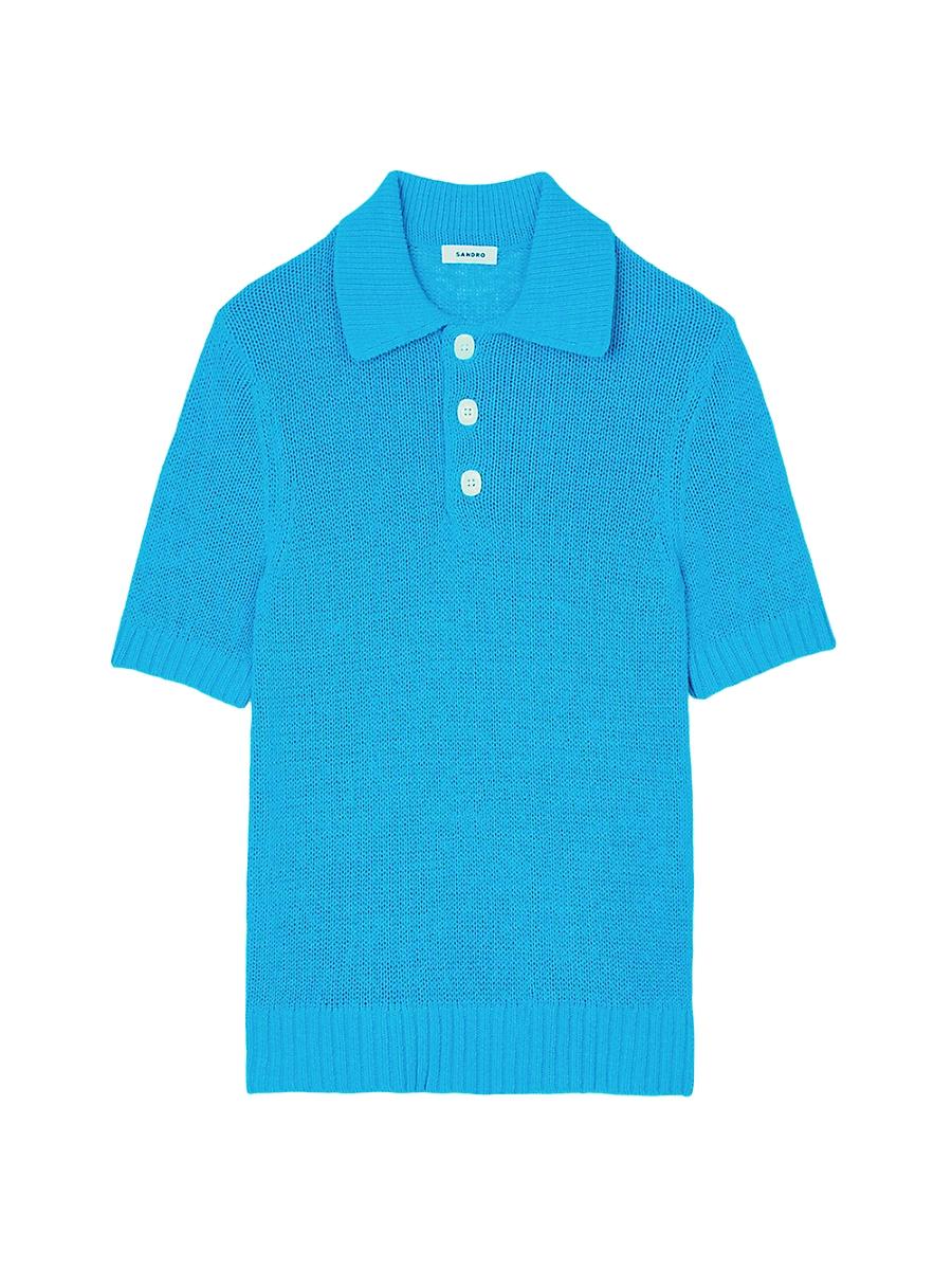 Mens Knit Polo Shirt Product Image