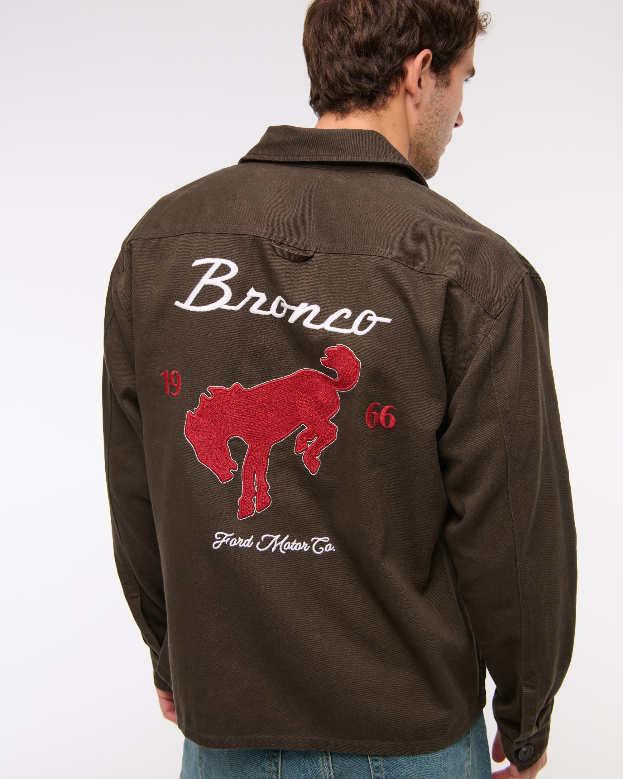 Twill Graphic Shirt Jacket Product Image