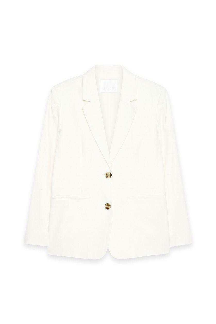 Regular Linen-Blend Blazer Product Image