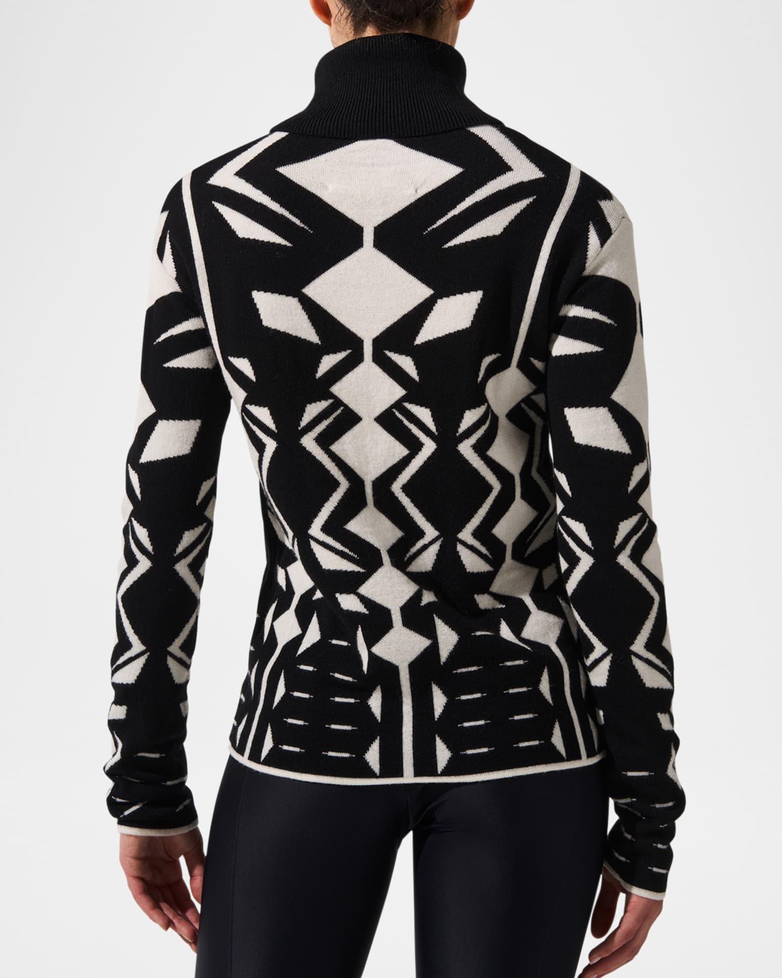 Geometric Turtleneck Sweater Product Image