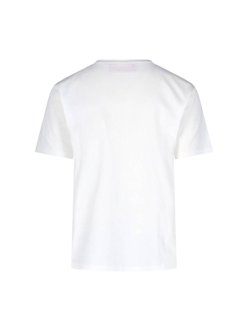 VALENTINO Cotton Crew Neck T-shirt With Graphic Print In White Product Image