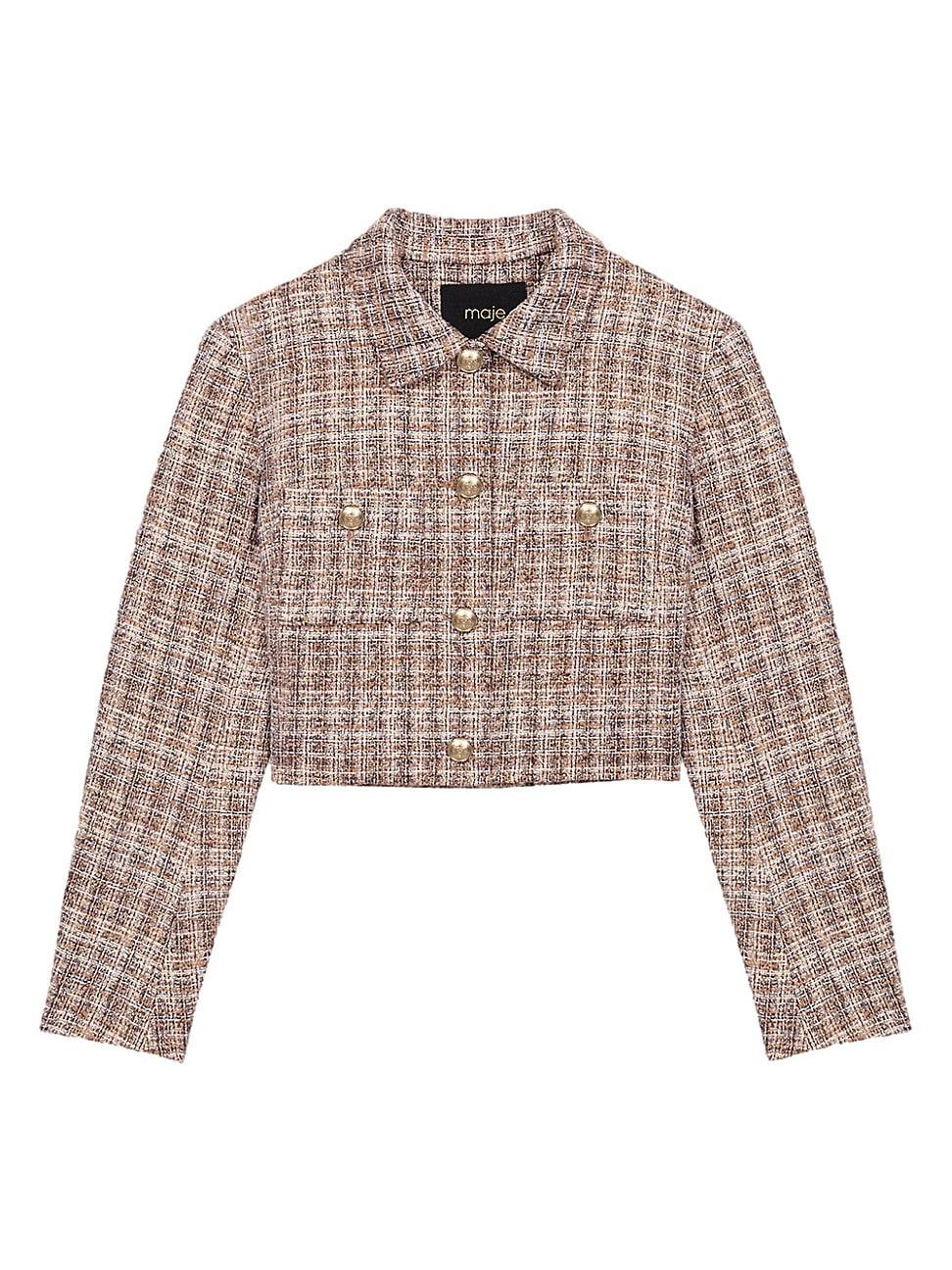 Womens Short Tweed Jacket Product Image