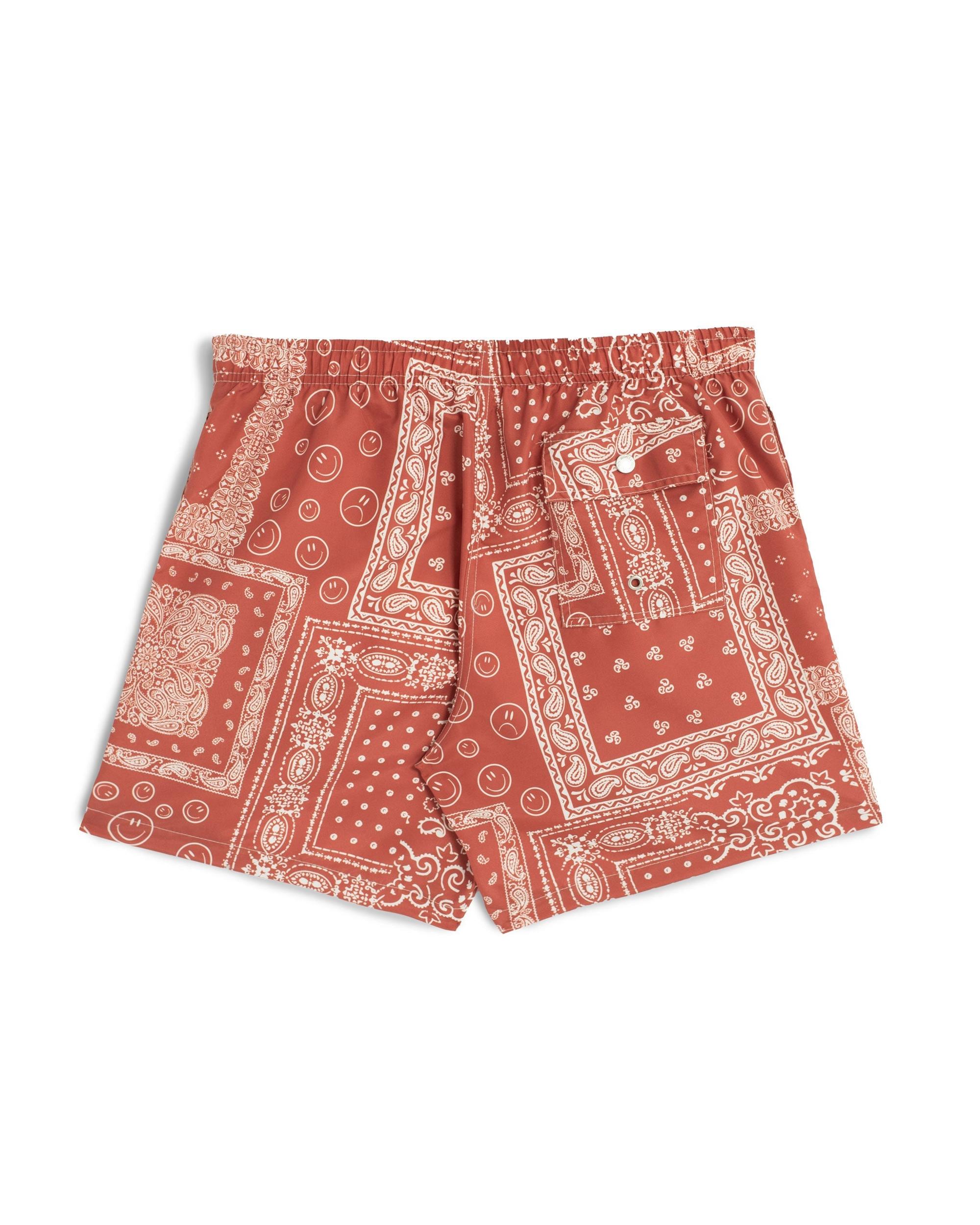 Terracotta Bandana Swim Trunk Product Image