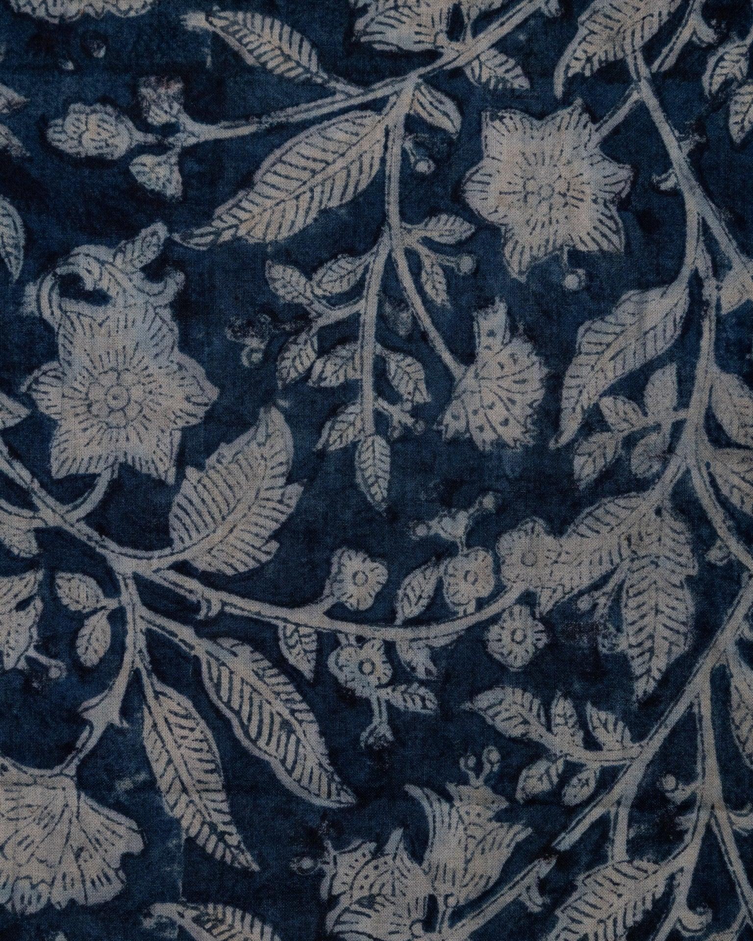 Hand Blocked Bandana in Azure Product Image