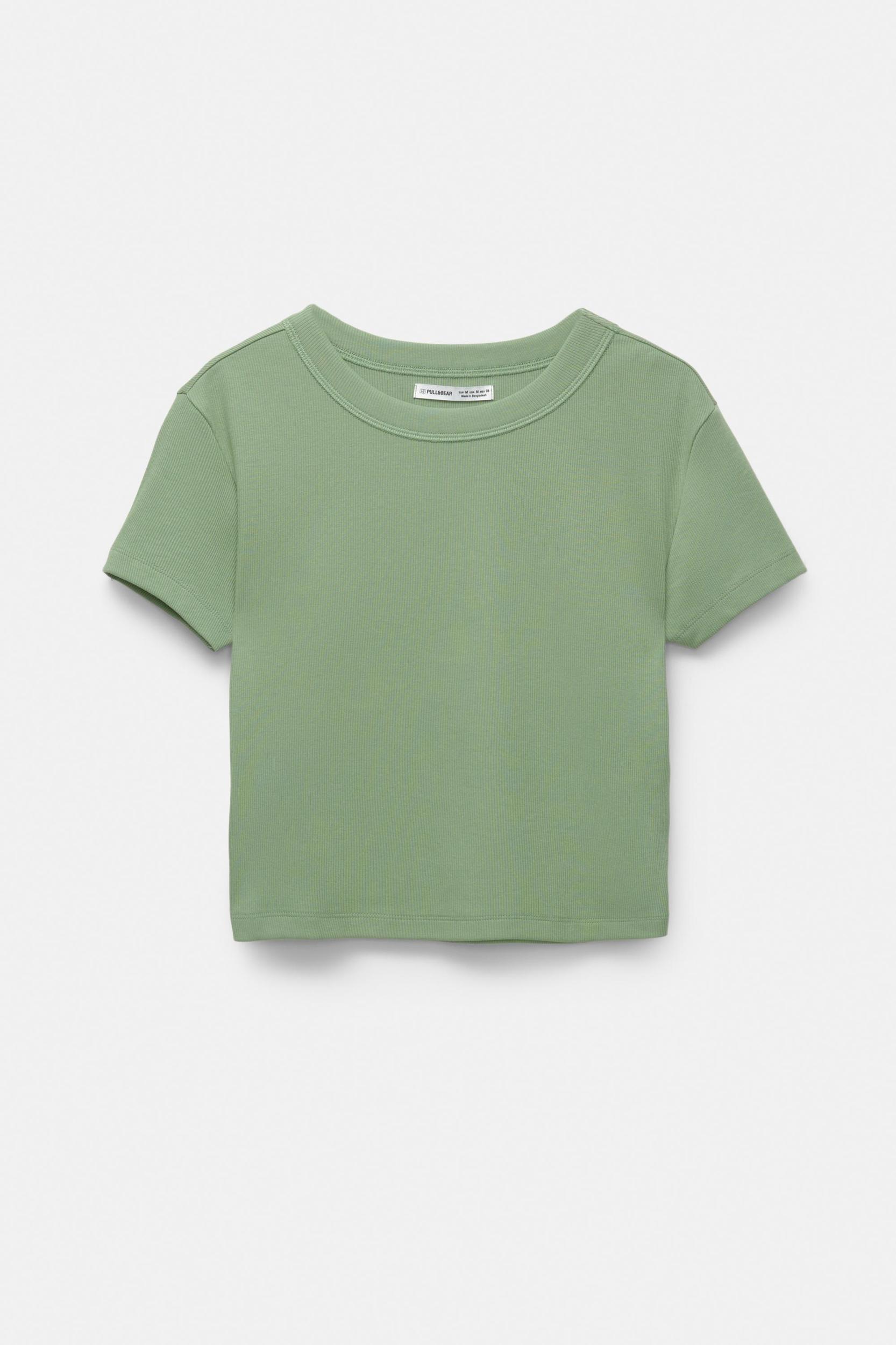Ribbed cropped T-shirt Product Image