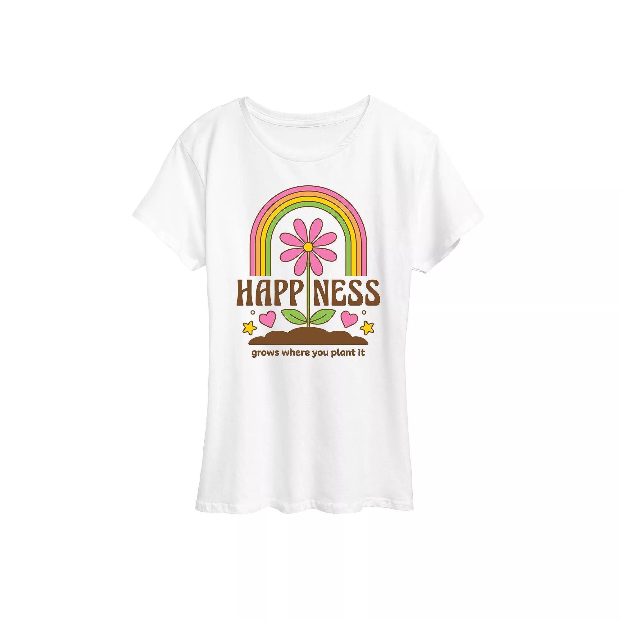 Women's Happiness Grows Graphic Tee, Girl's,  Product Image