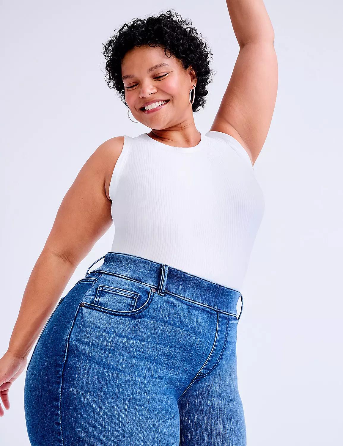 Tighter Tummy Pull-On High-Rise Straight Jean Product Image