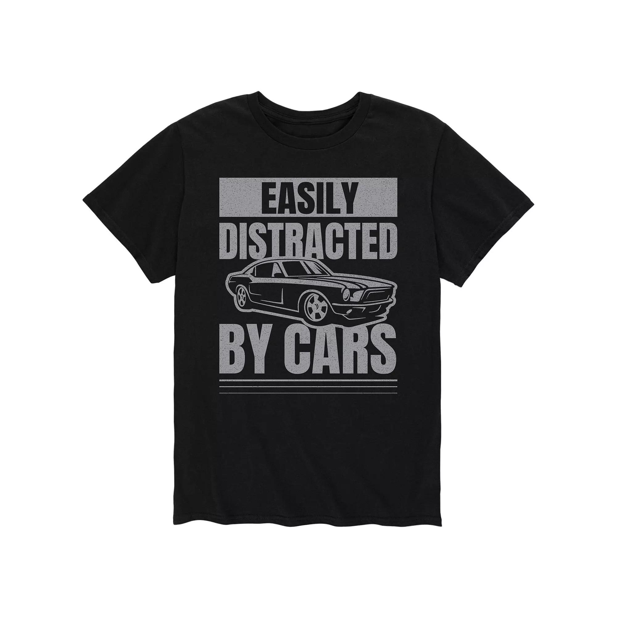Men's Easily Distracted By Cars Tee,  Product Image