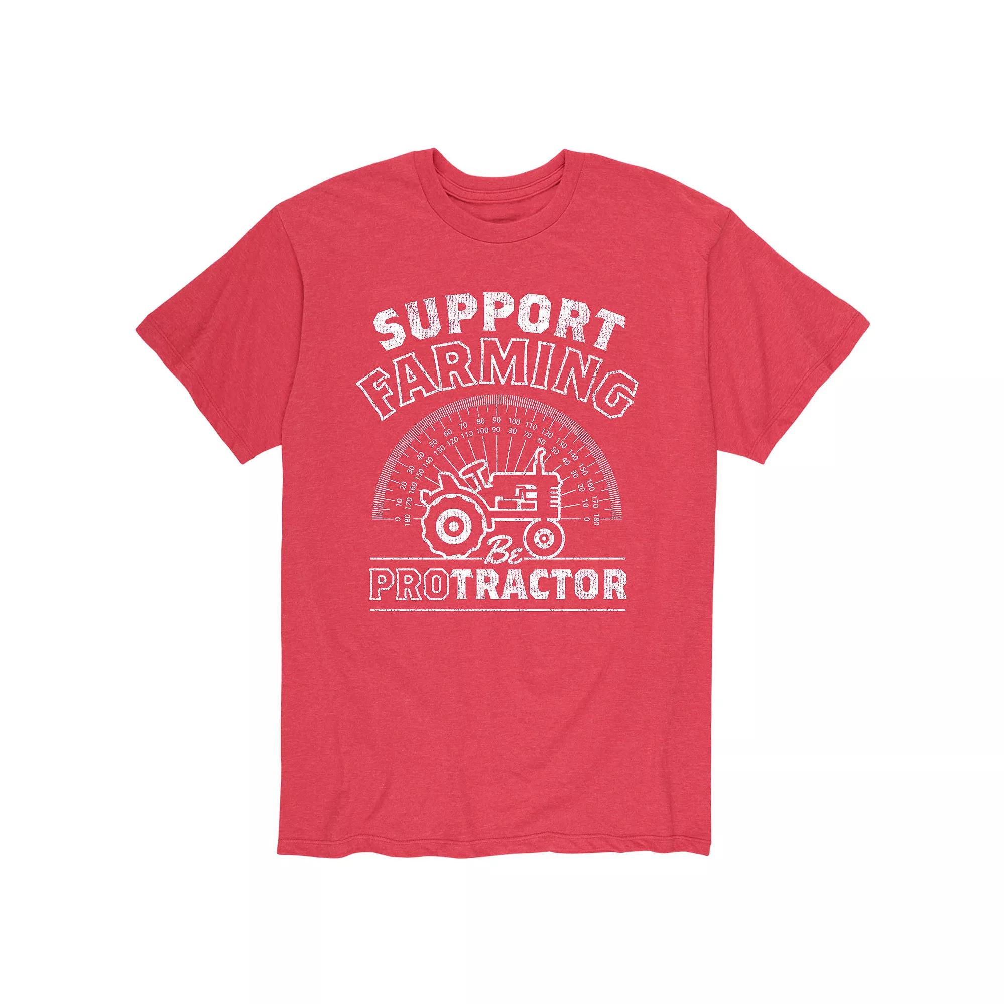 Men's Support Farming Be Protractor Tee,  Product Image