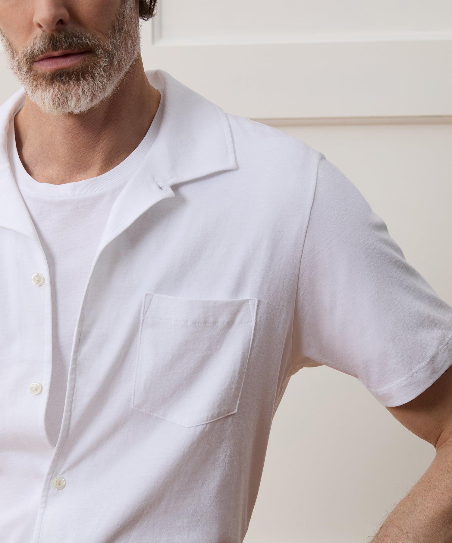 Made in L.A. Jersey Full-Placket Polo Product Image