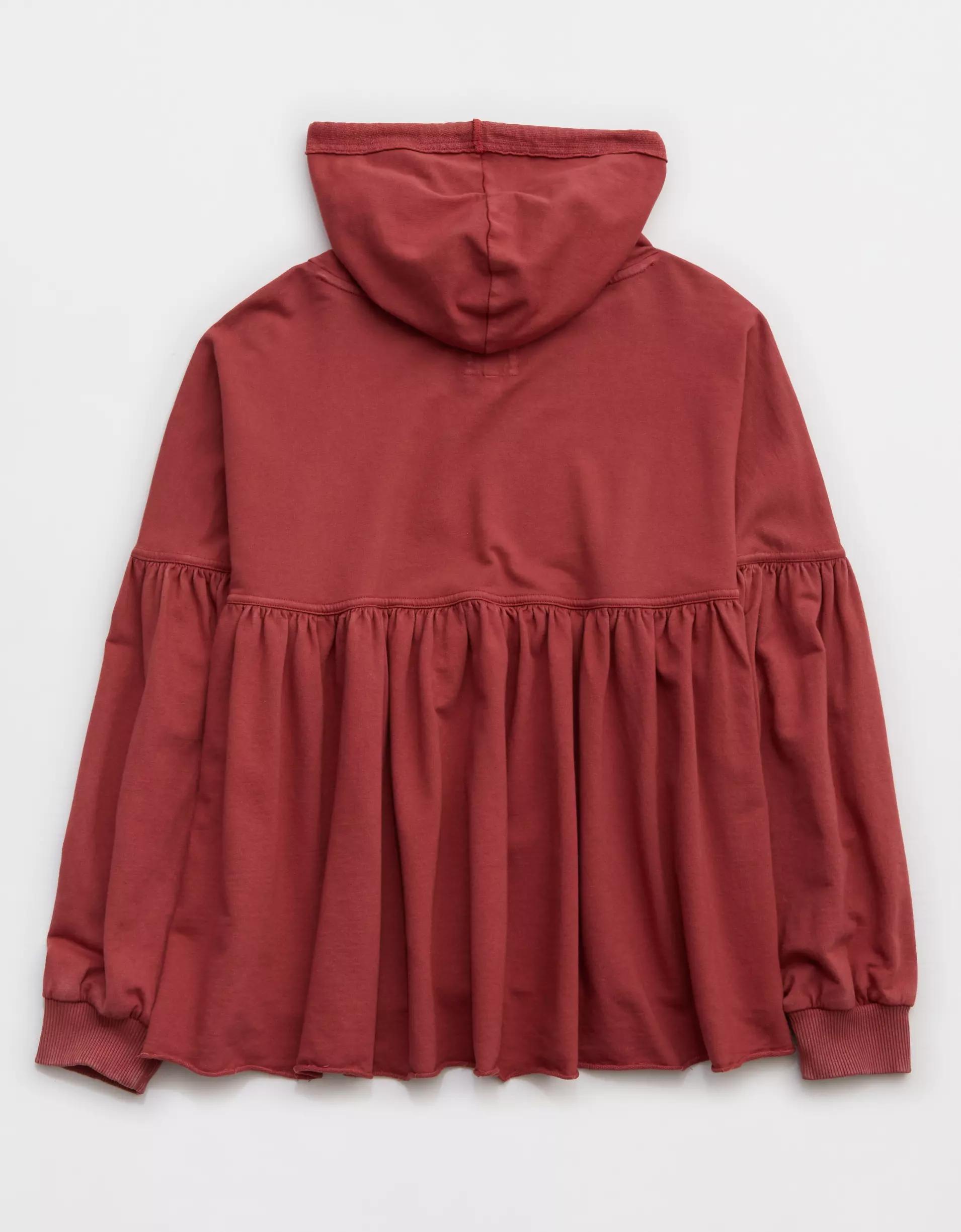 Aerie Peplum Hoodie Product Image