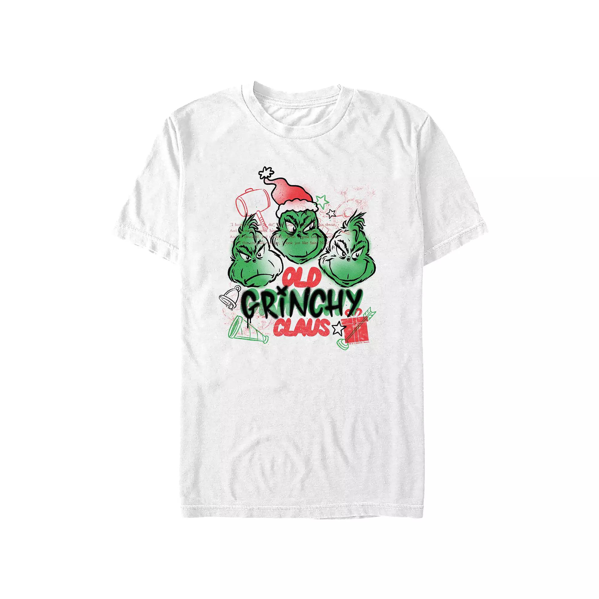 Big & Tall Dr. Seuss Old Grinchy Claus Graphic Tee, Men's,  Product Image