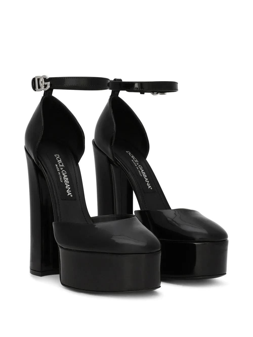 145mm patent-leather platform pumps Product Image