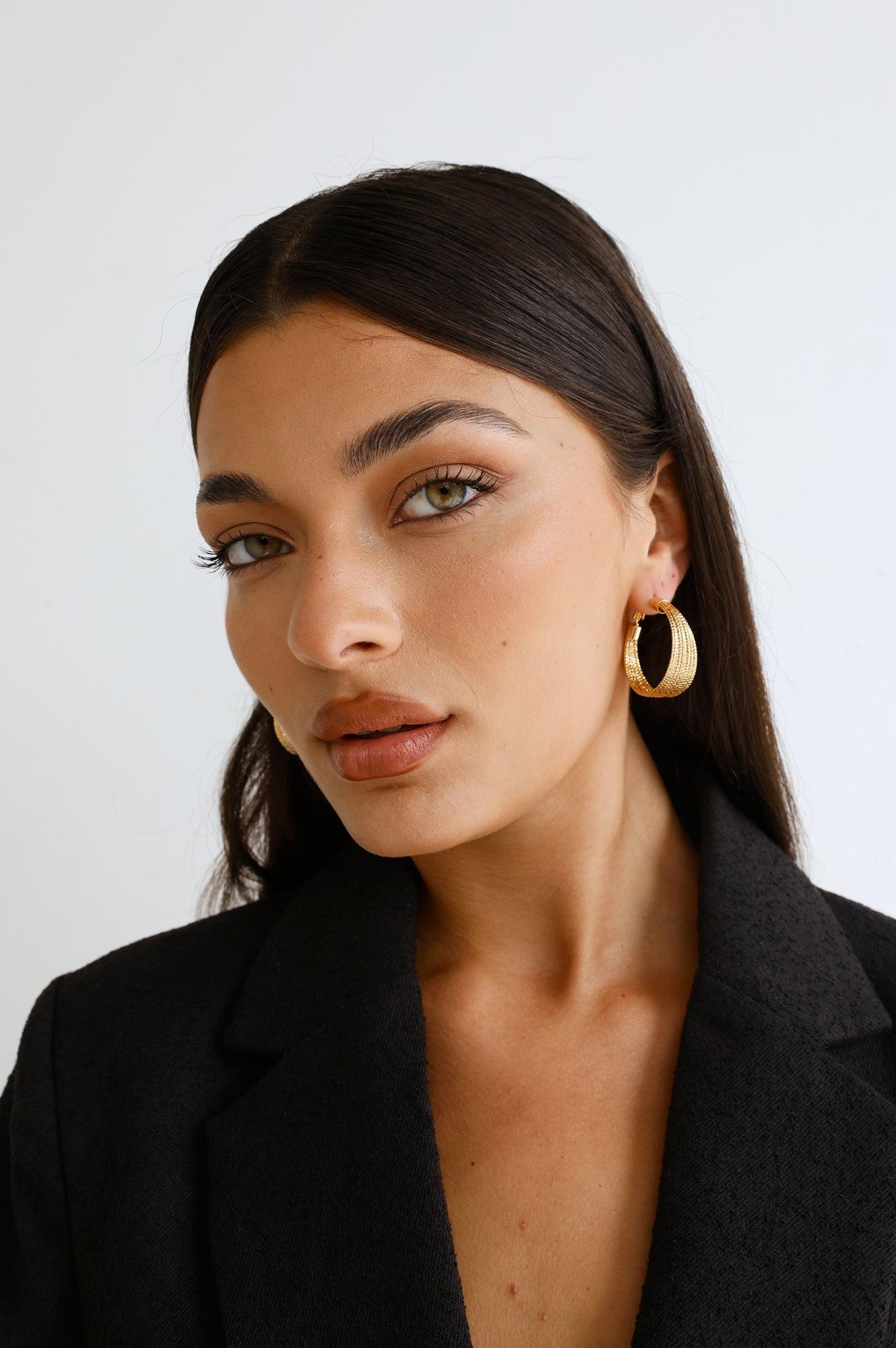 Goddess Of Joy Earrings Gold Product Image