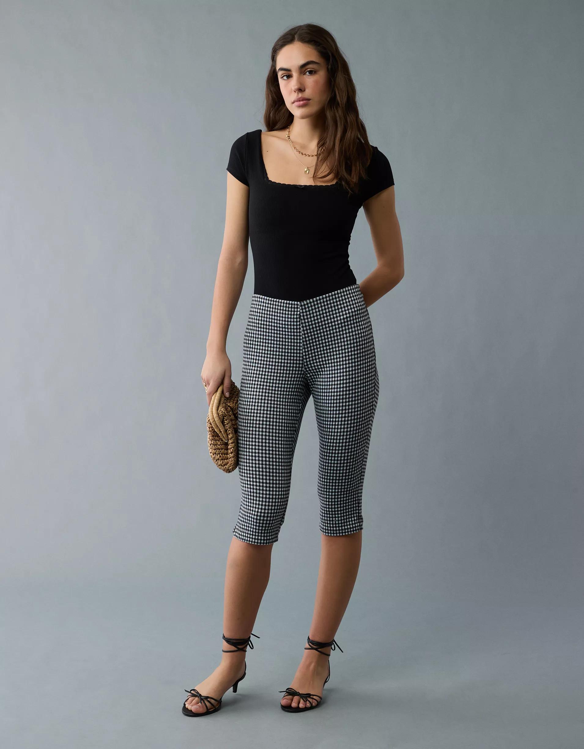 AE Short Sleeve Square Neck Bow Bodysuit Product Image