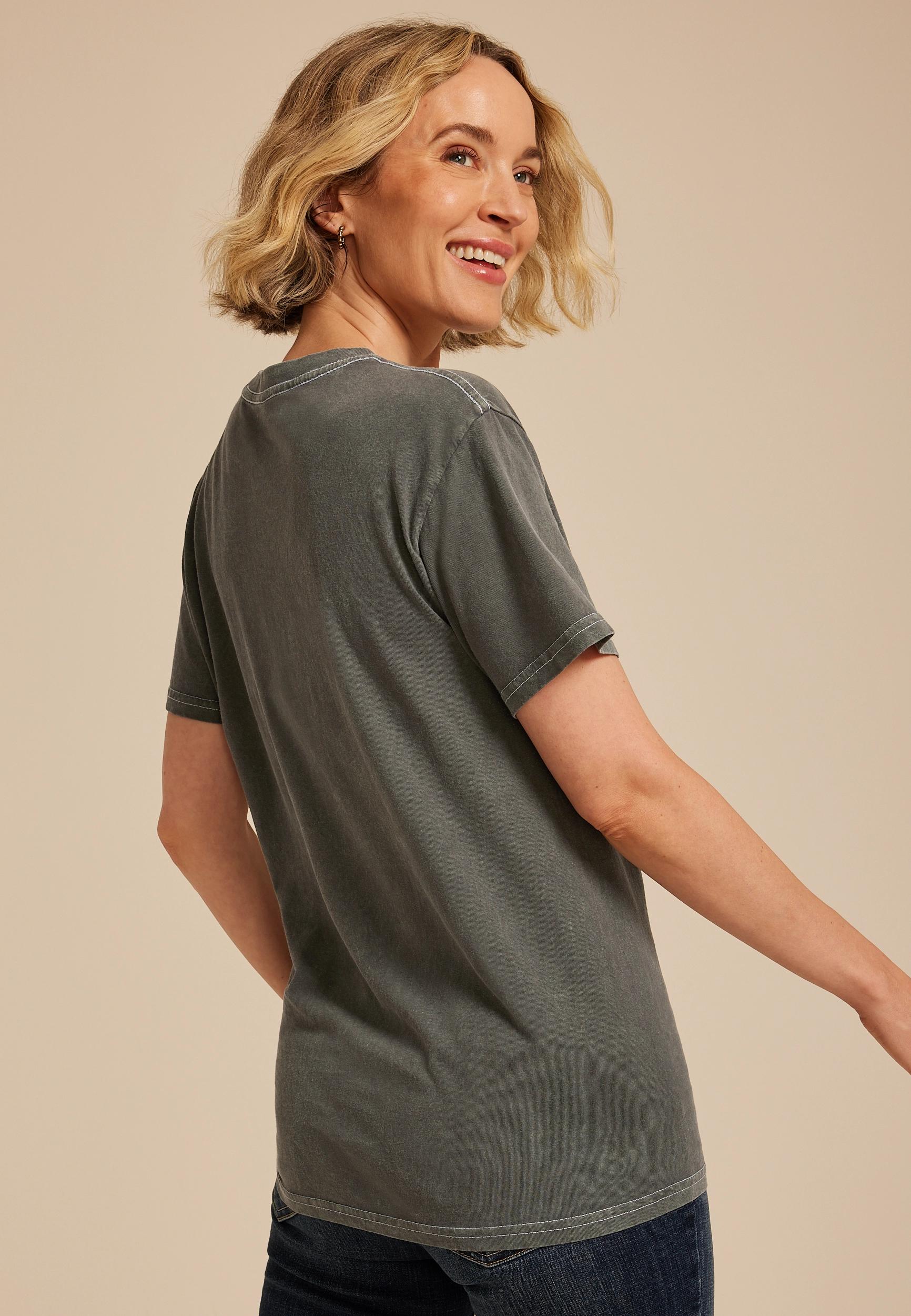 Mama Floral Embroidered Relaxed Graphic Tee Product Image