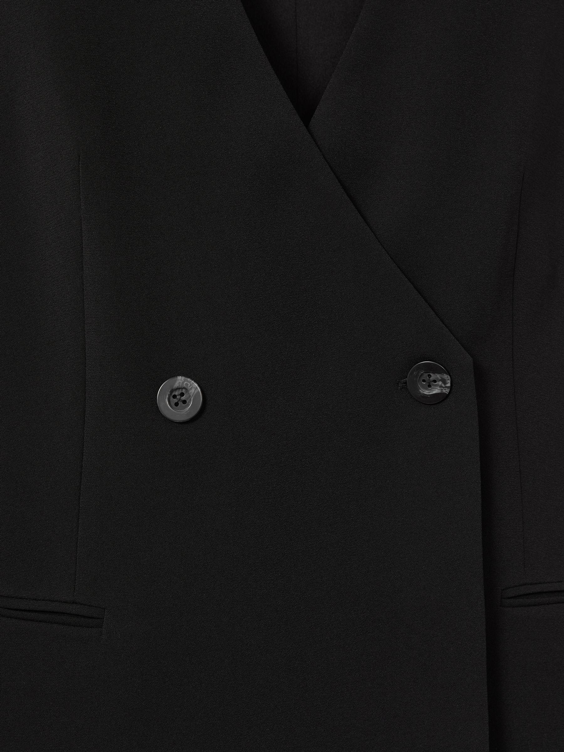 Florere Longline Black Waistcoat in Black Product Image