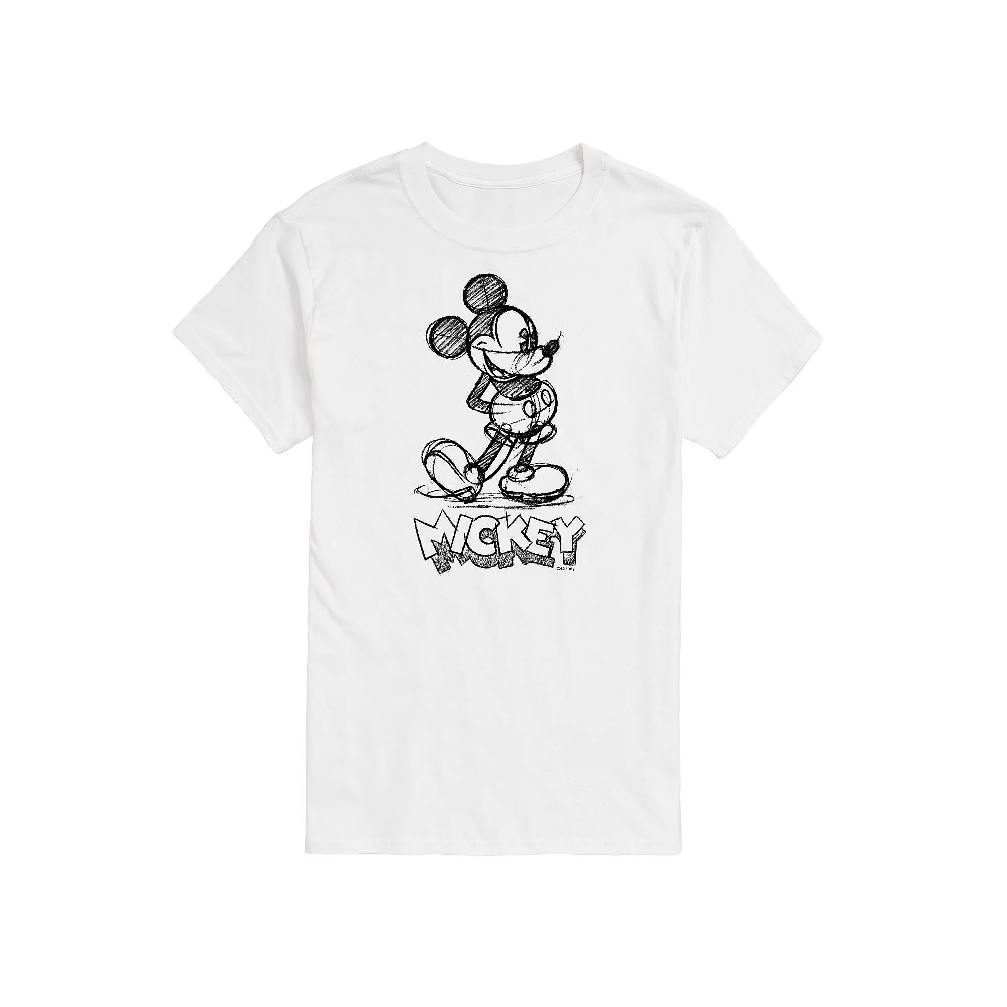 Disney's Mickey Mouse Big & Tall Sketch Graphic Tee, Men's,  Product Image