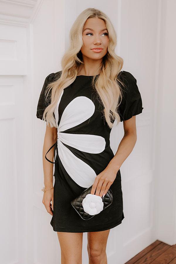 Make A Statement Cut Out Mini Dress in Black Product Image