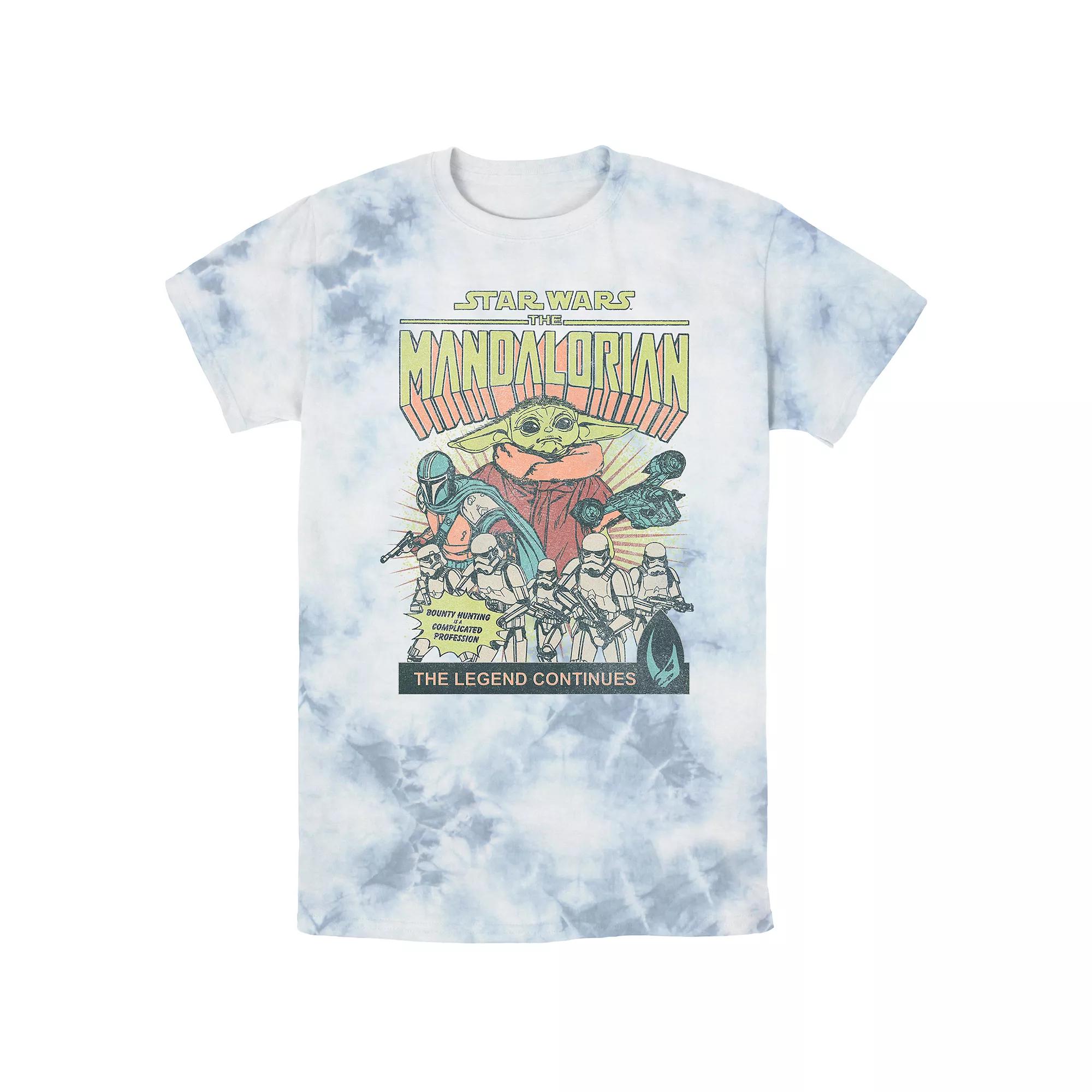 Men's The Mandalorian Comic-book Style Cover Bombard Wash Graphic Tee,  Product Image