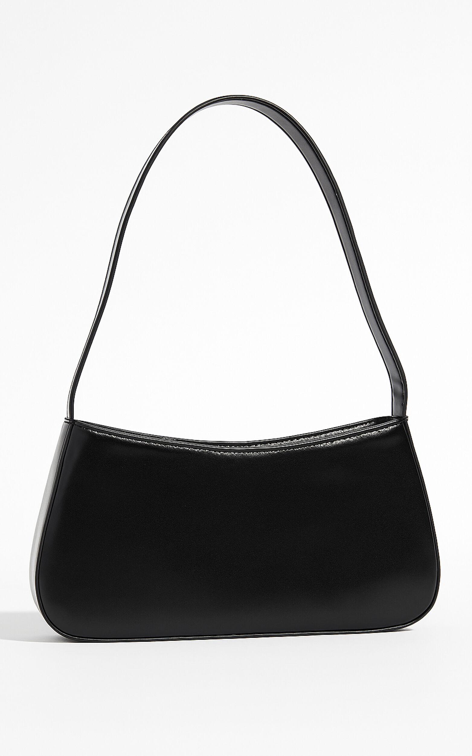 Lewisham Bag - PU Shoulder Bag in Black Product Image