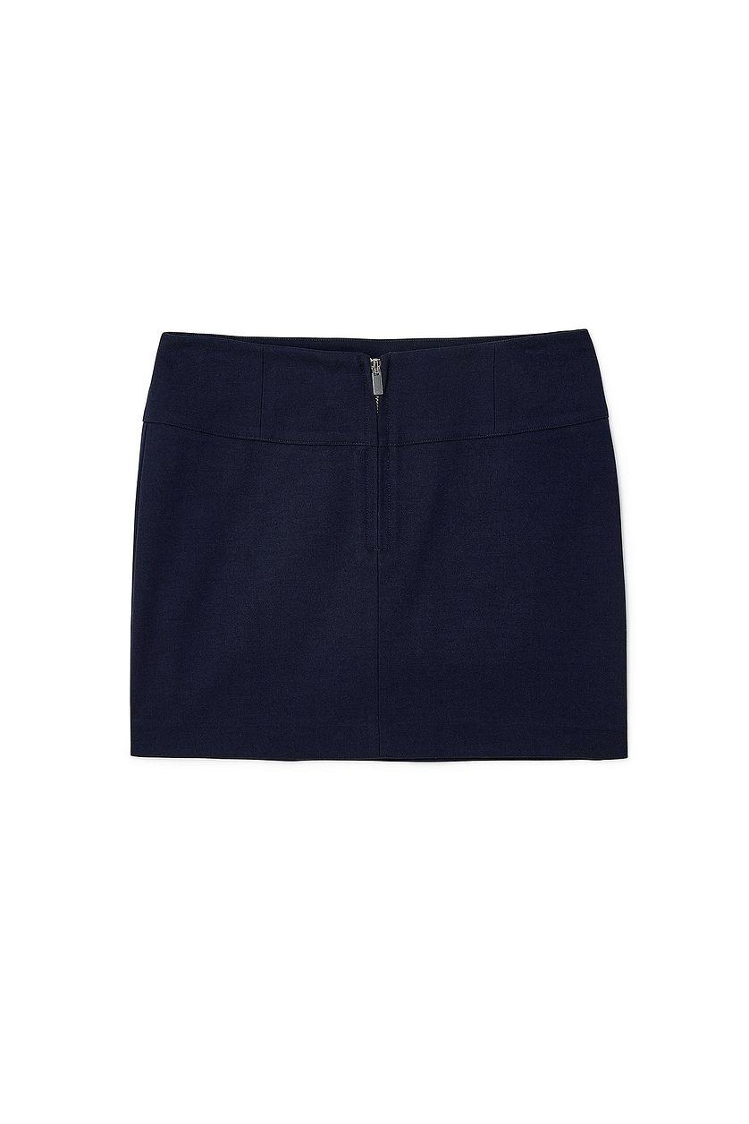 Woven Waistband Detail Mini Skirt Product Image