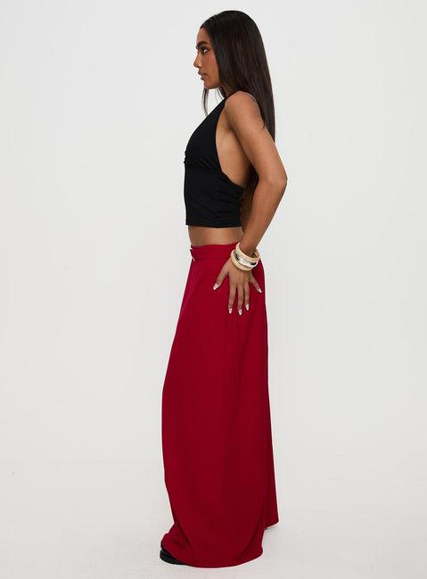 Devoted Maxi Skirt Red Product Image