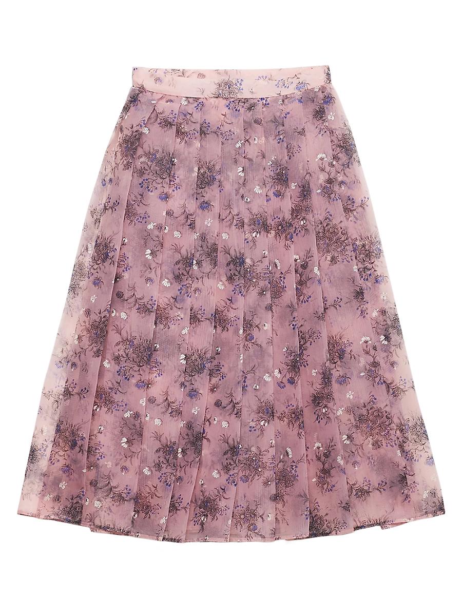 Womens Printed Nylonette Skirt Product Image