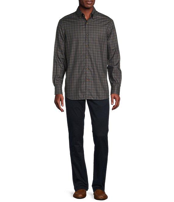Cremieux Blue Label Plaid Heather Twill Long Sleeve Woven Shirt Product Image