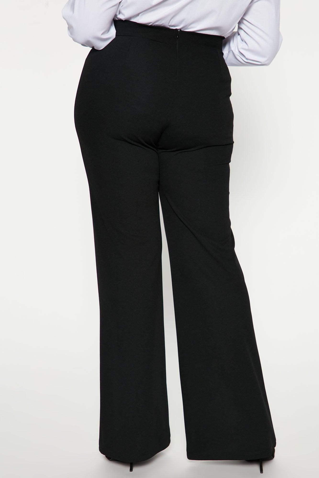 Tall Victoria High Waisted Dress Pants - Black Product Image