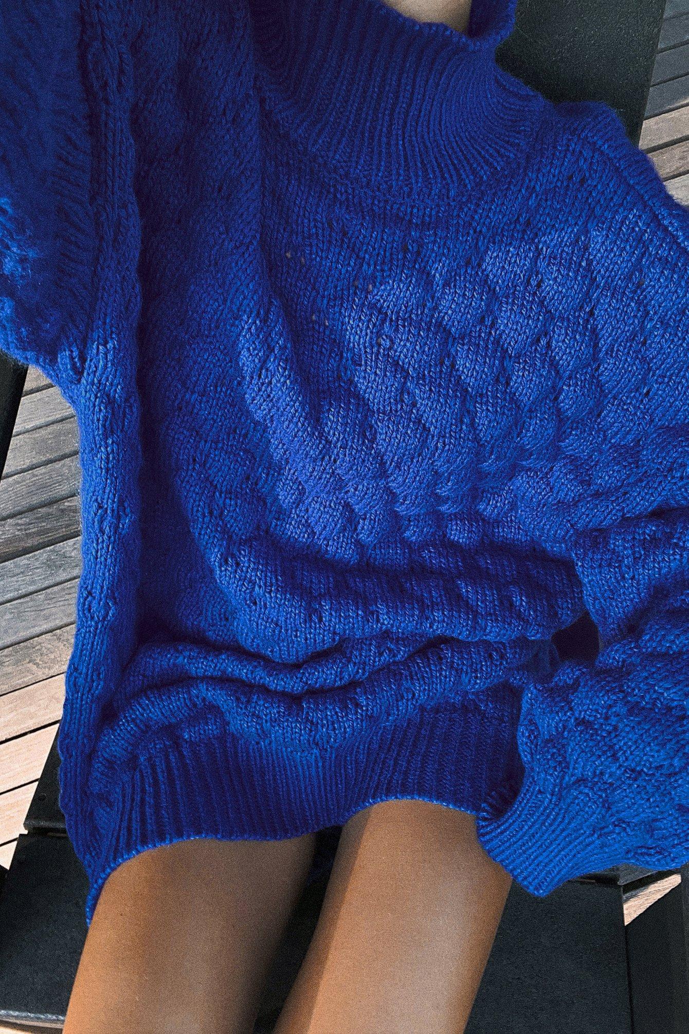 Polo Neck Knitted Sweater Product Image