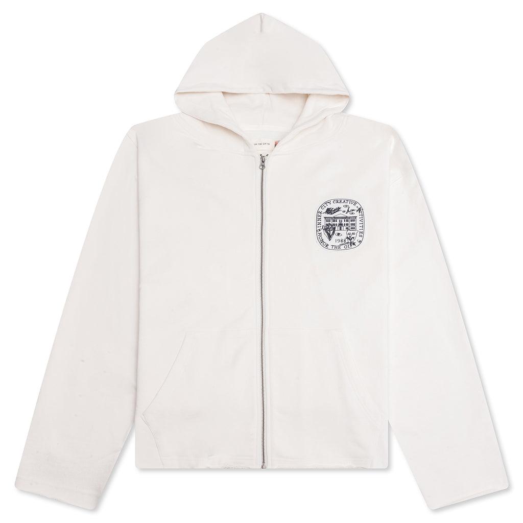 Honor Art Institute Zip Hoodie - Bone Male Product Image