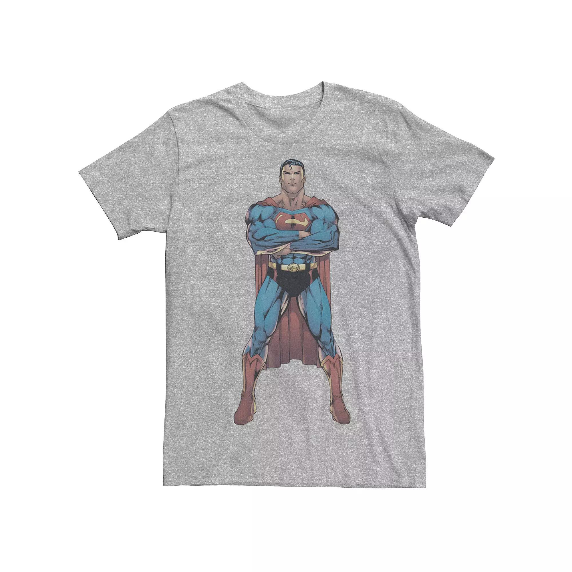 Men's DC Comics Superman Power Stance Comic Poster Tee,  Product Image
