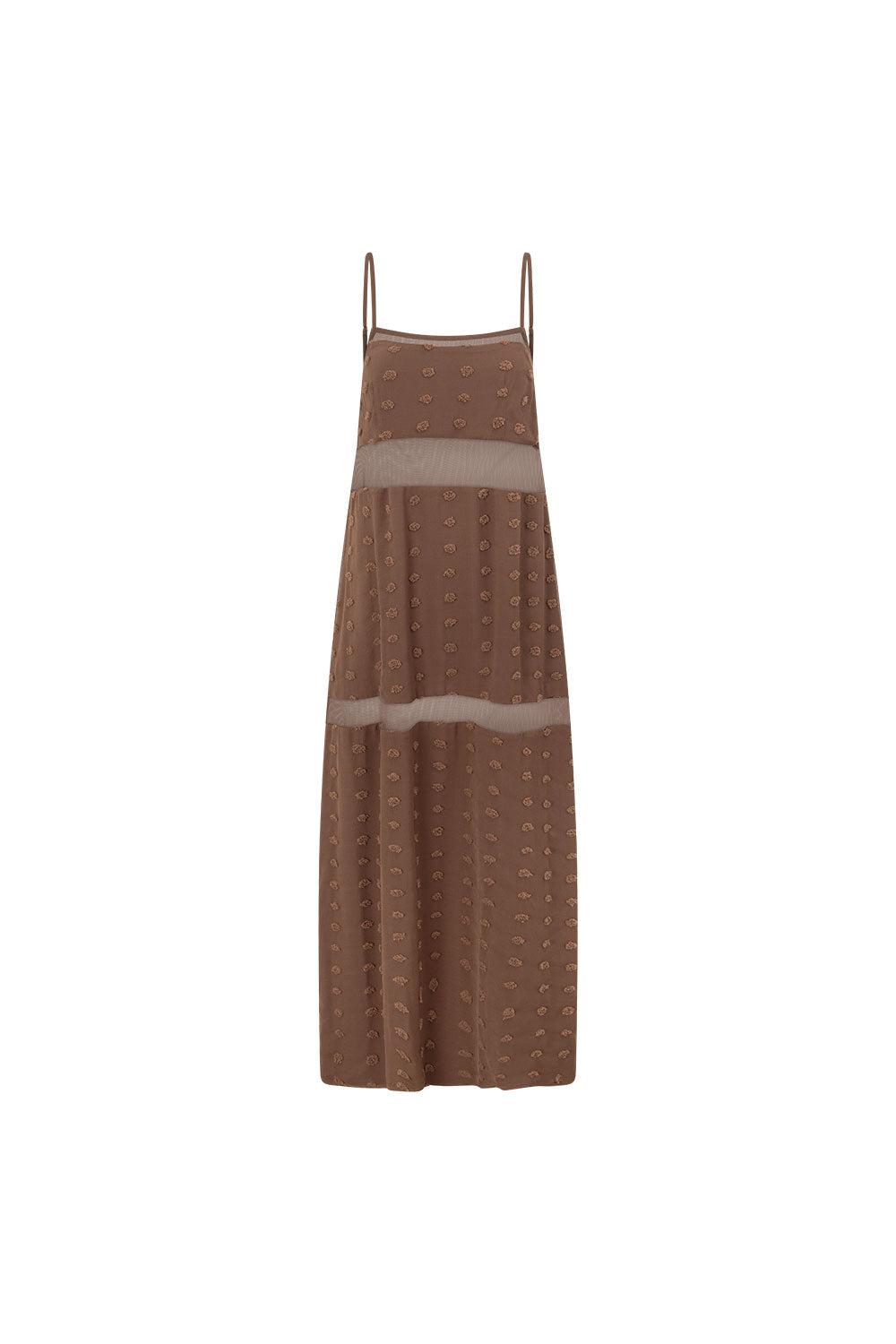 Tassia Dress - Tan Product Image