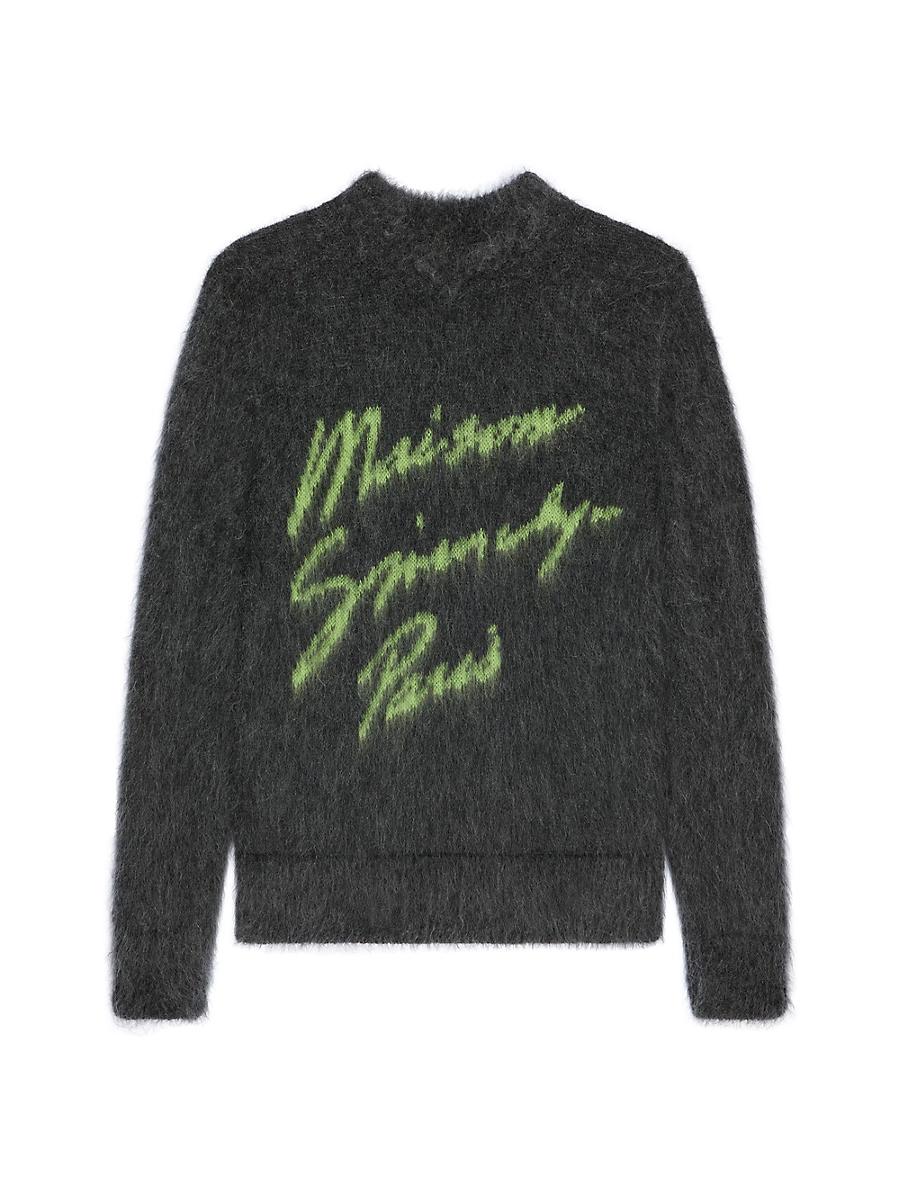 Mens Maison Logo Sweater in Mohair Product Image