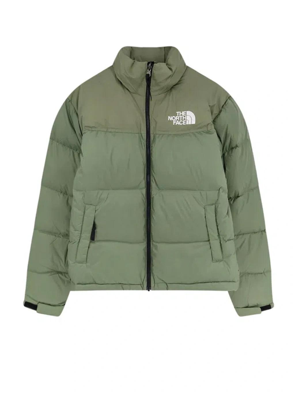 THE NORTH FACE Retro Nuptse 1996 Bark Mist Down Jacket In Green Product Image