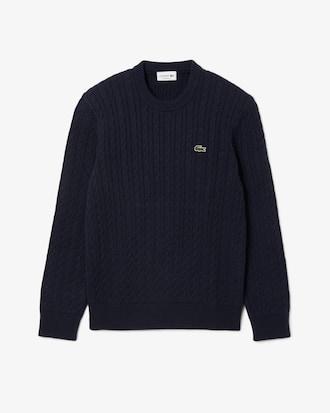 Cable Knit Cotton Sweater Product Image