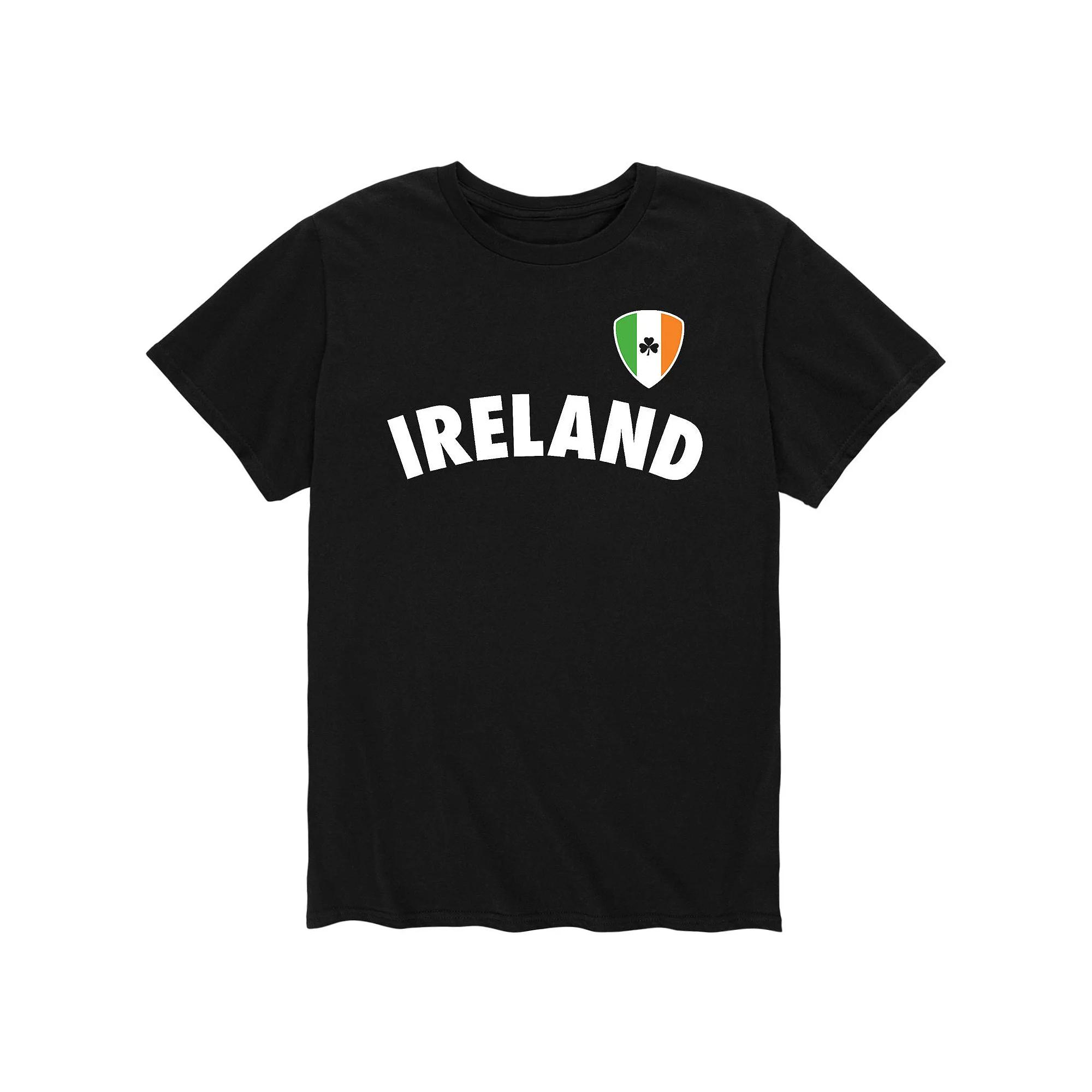 Men's Ireland Soccer Flag Shield Tee,  Product Image