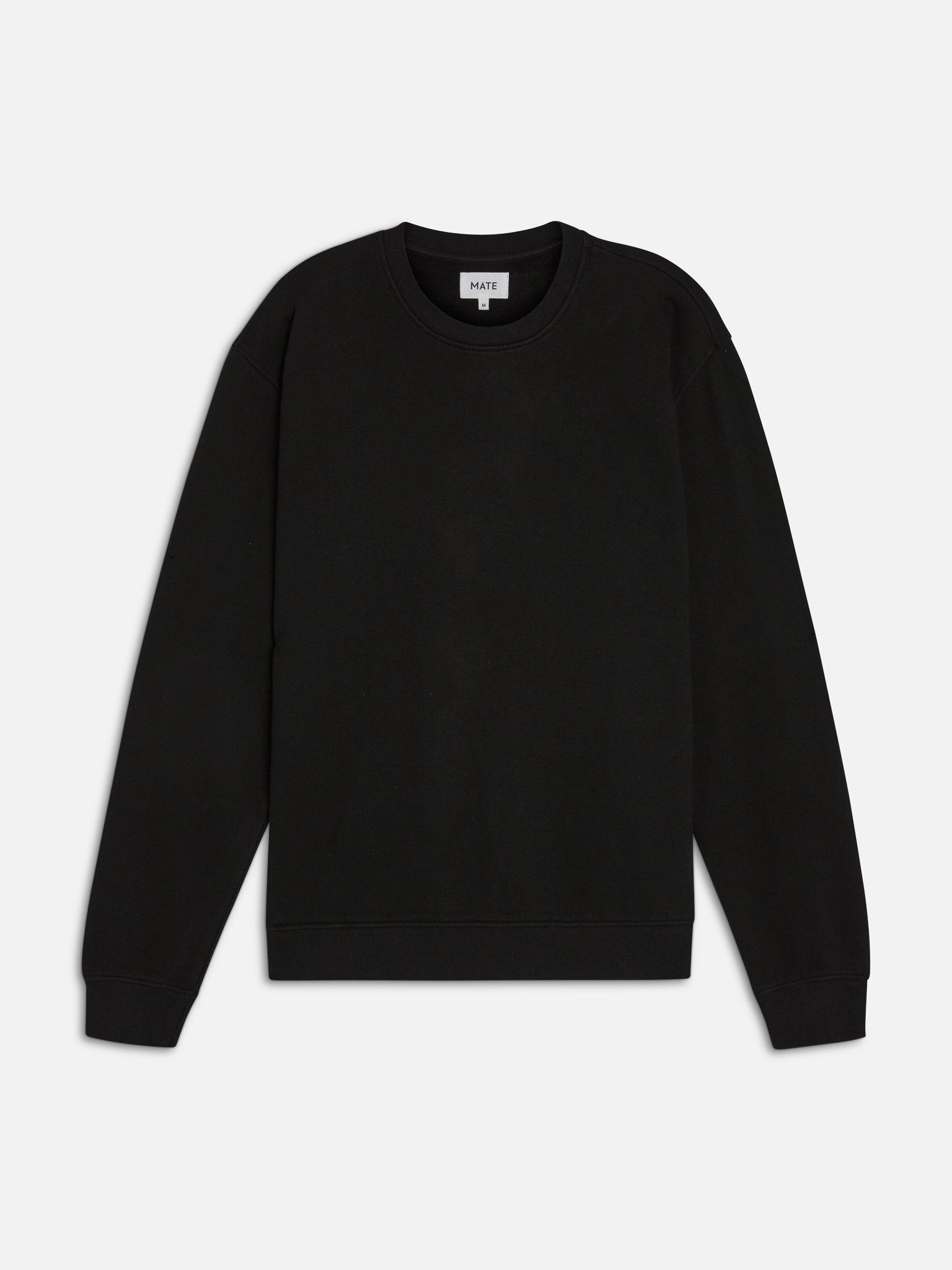 Men's Organic Fleece Crew Neck Sweatshirt Male Product Image