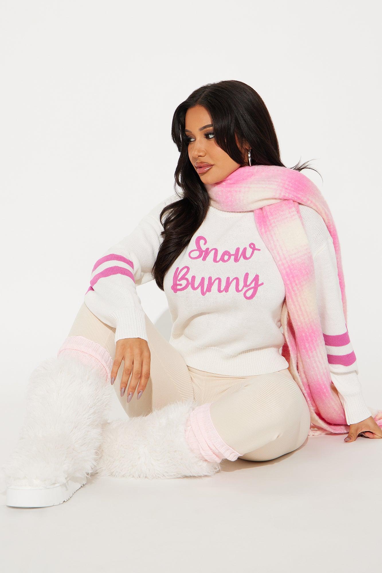 Snow Bunny Season Sweater - Ivory/combo Product Image