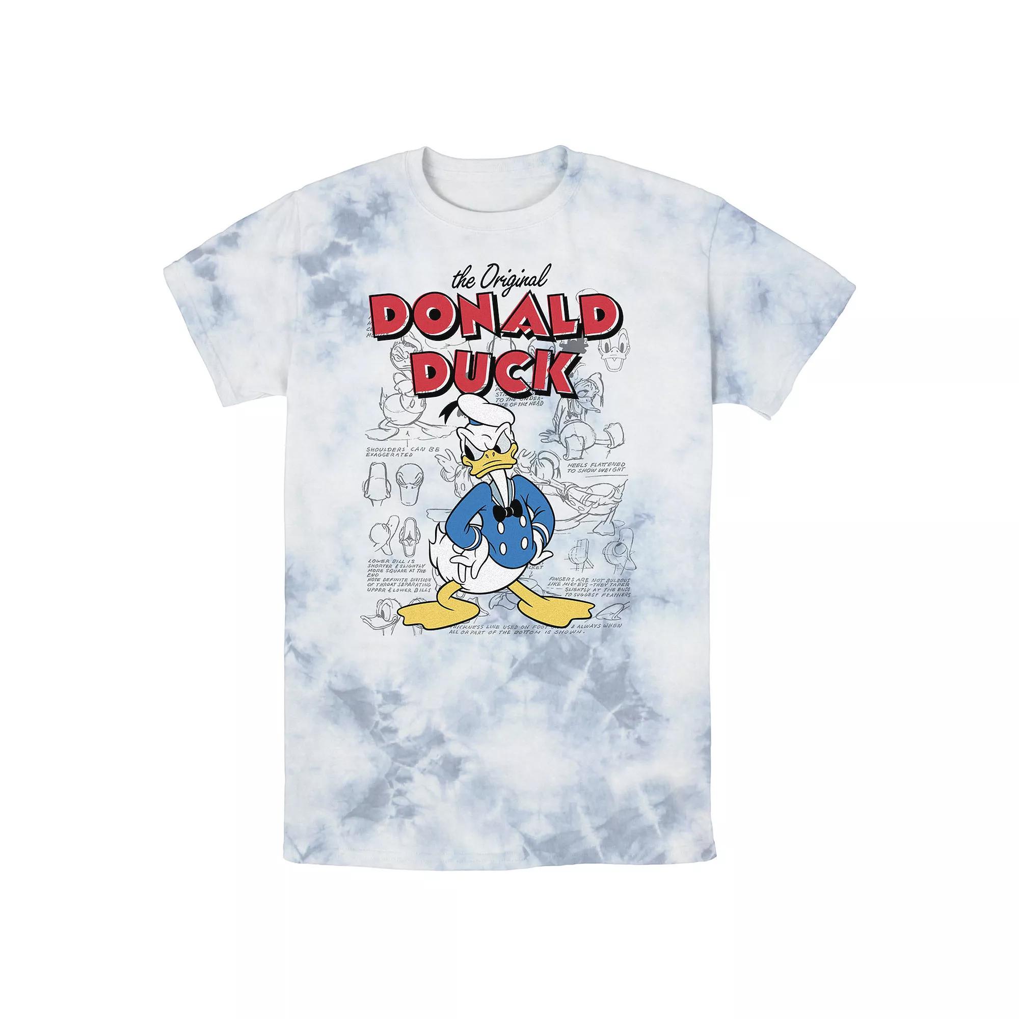 Men's Disney Mickey And Friends Donald And Daisy Distressed Wash Tee,  Product Image